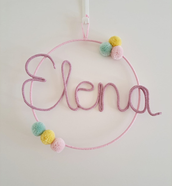 Personalisierter Namensring - Kinderzimmer Deko mit Namen